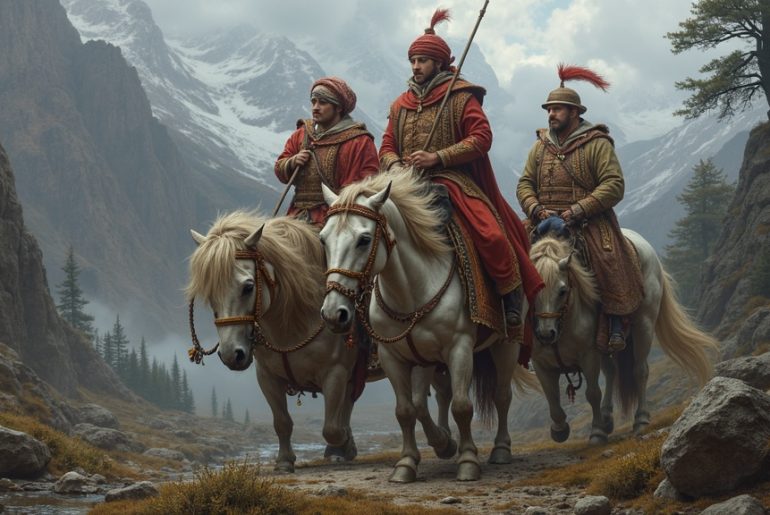 Runner choosing between two contrasting hydration packs at a park crossroads, illustrating the difficulty of selecting the right gear for comfort and performance.