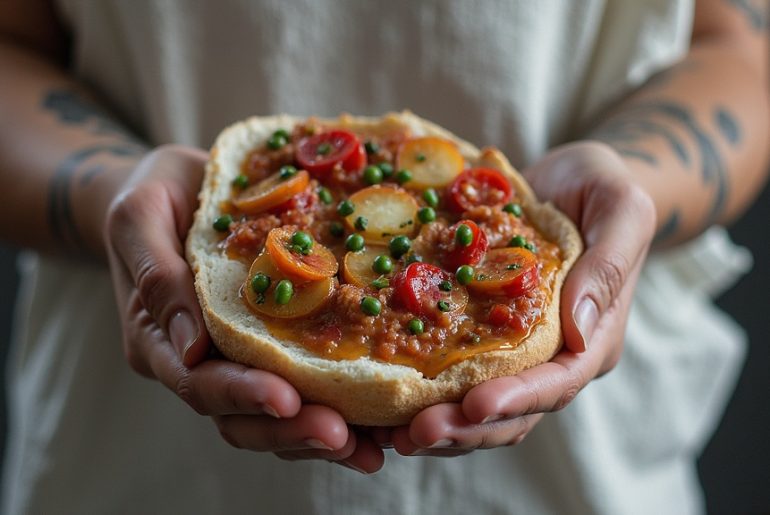 A focused runner momentarily pausing on a sunlit city street, framed by a colorful urban mural, captured in natural motion to convey determination and authenticity.
