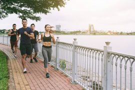 Running alone or with a partner or a group? Running alone or in group