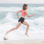 Running on the beach